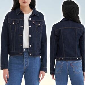 LEVI'S Original Trucker Denim Jacket Women's Size XS Even Rinse